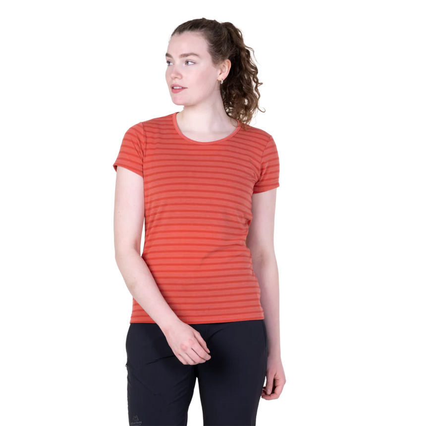 Mountain EquipmentMountain Equipment Groundup Stripe Women's TeeOutdoor Action