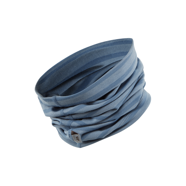 Mountain Equipment Groundup Tube in Bluefin Stripe - versatile drirelease TENCEL tube headwear for rock climbing and mountain walking