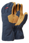 Mountain Equipment Guide Glove in Cosmos/Tan - showing waterproof DRILITE insert and goatskin leather palm
