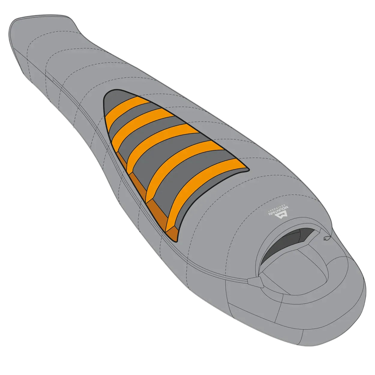 Mountain Equipment Helium 250 Women's Sleeping Bag helium baffle diagram