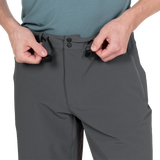 Mountain Equipment Ibex Mountain Men's Short in Anvil Grey - flat lay product shot