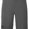 Mountain Equipment Ibex Mountain Men's Short in Anvil Grey - front view showing integrated belt and zip pockets