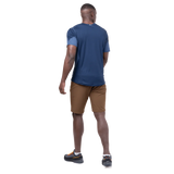 Mountain Equipment Ibex Mountain Men's Short in Desert Palm - back view showing rear zip pocket