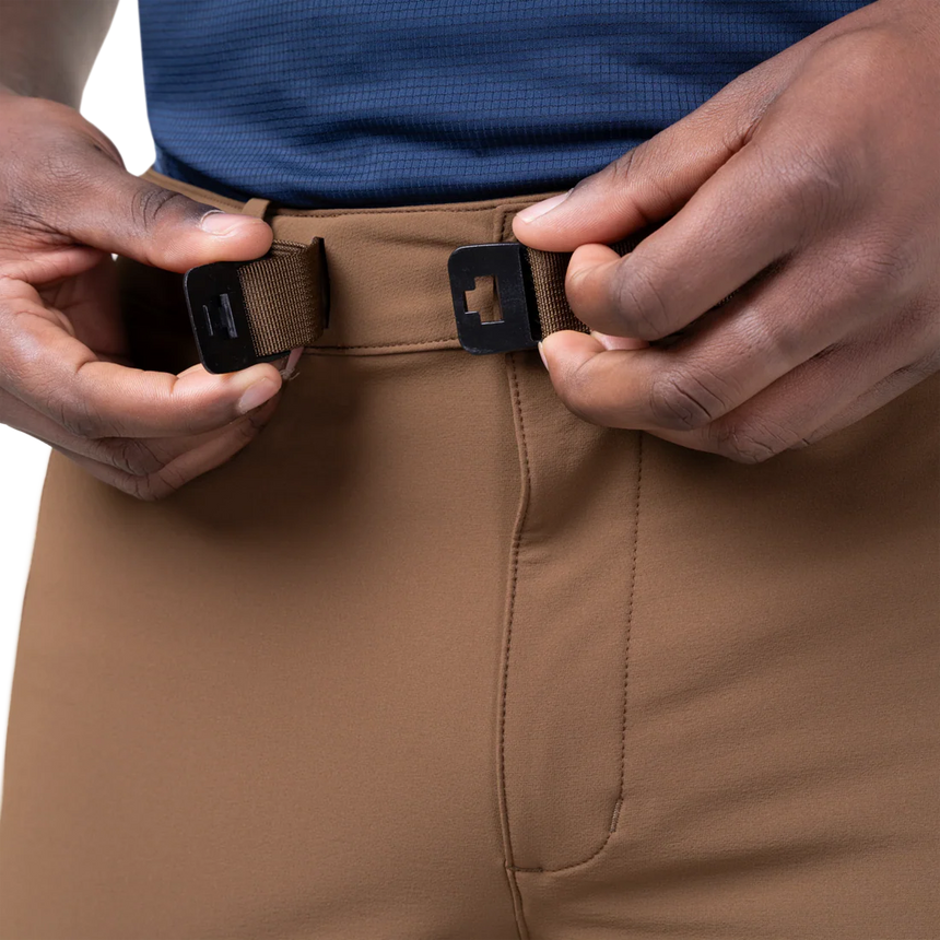 Mountain Equipment Ibex Mountain Men's Short in Desert Palm - flat lay product shot