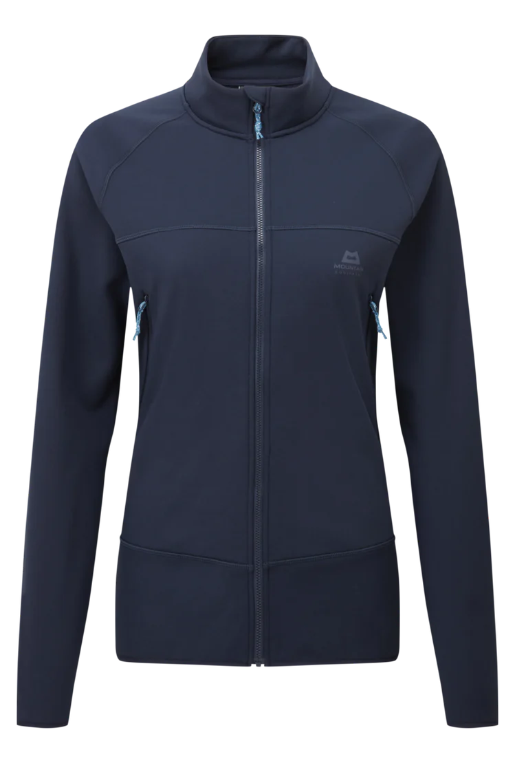 Mountain Equipment Jorasses Lite Women's Jacket in Cosmos - front view showing 246 g/m² Powerfleece fabric and regular fit
