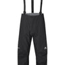 Mountain Equipment Karakoram Mountain Men's Pant in Black - back view showing fully adjustable braces