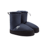 Mountain Equipment Lightline Bootie in Cosmos - showing Drilite Loft 30D outer, slip-resistant PU sole and rear webbing pull tab