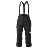 Mountain Equipment Lightline Men's Pant in Black - front view showing Drilite Loft 40D outer and semi-elasticated waistband with adjustable braces
