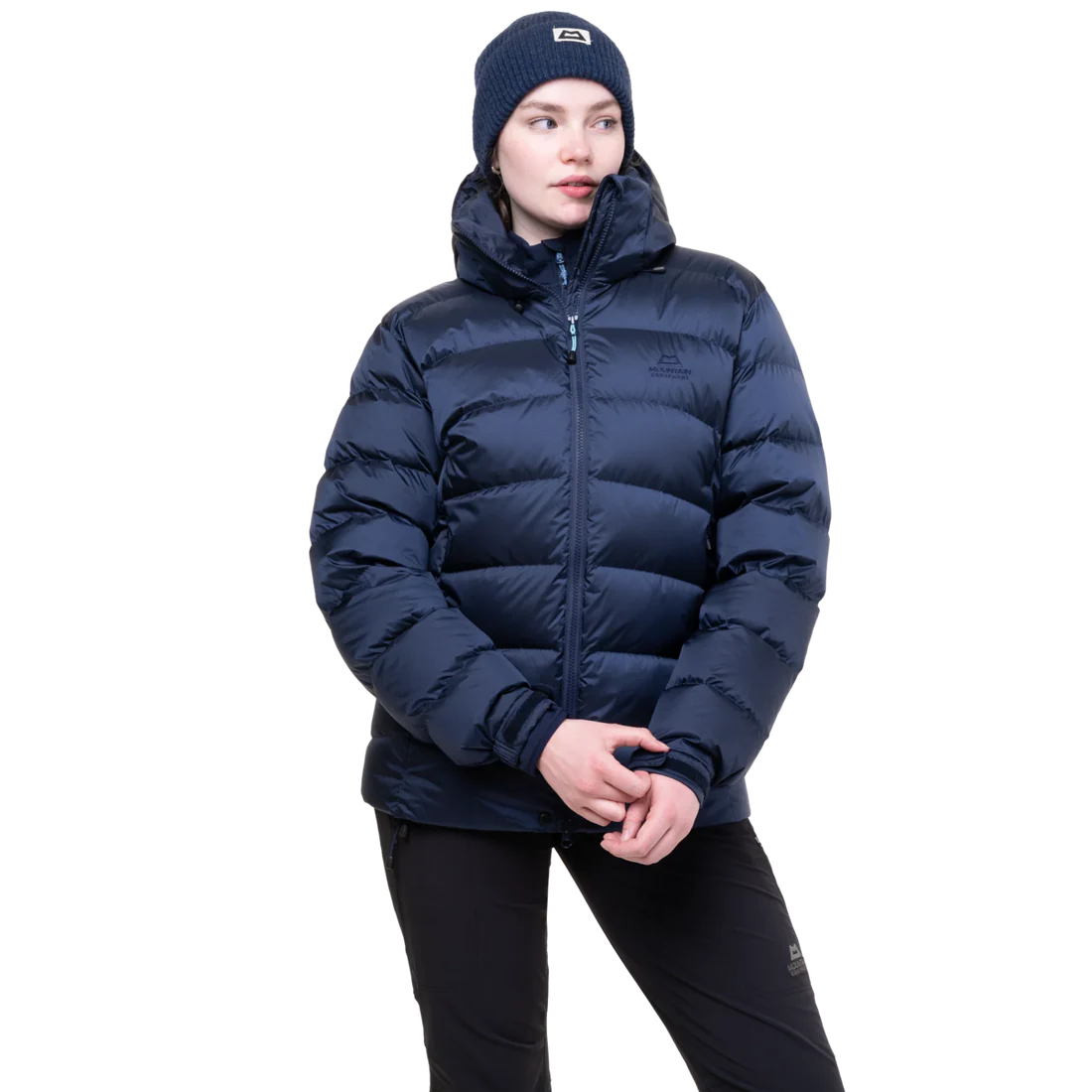Mountain Equipment Lightline Women's Jacket in Cosmos - back view showing stitch-through baffle construction and Mountain fit