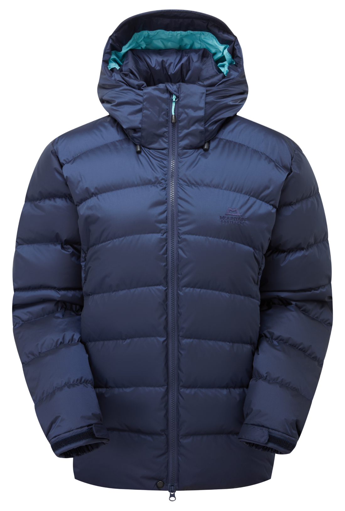 Mountain Equipment Lightline Women's Jacket in Cosmos - front view showing Drilite Loft outer and zip-off Mountain Insulated Hood