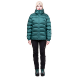 Adjustable elasticated cuff detail on Mountain Equipment Lightline Women's Jacket in Deep Teal