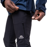 Dual tether hem drawcord detail on Mountain Equipment Saltoro GORE-TEX Men's Jacket in Dusk/Cosmos