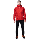 Adjustable laminated cuff detail on Mountain Equipment Saltoro GORE-TEX Men's Jacket in Imperial Red/Crimson