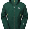 Mountain Equipment Saltoro GORE-TEX Men's Jacket in Pine - front view showing next-gen GORE-TEX ePE membrane and Alpine fit construction