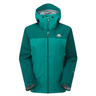 Mountain Equipment Saltoro GORE-TEX Women's Jacket in Spruce/Deep Teal - product preview showing lightweight waterproof shell for mountain trekking