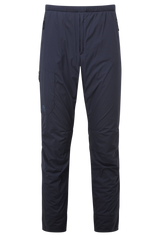Mountain Equipment Switch Men's Pant in Cosmos - front view showing windproof 20D RS Nylon outer and Octayarn warp-knit lining