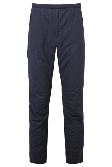 Mountain Equipment Switch Men's Pant in Cosmos - front view showing windproof 20D RS Nylon outer and Octayarn warp-knit lining