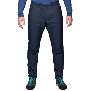 Mountain Equipment Switch Men's Pant in Cosmos - side view showing low volume waistband with drawcord and low bulk hem