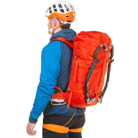 Mountain Equipment Tupilak 37+ Backpack in Magma - stripped down showing On Demand Minimalism design