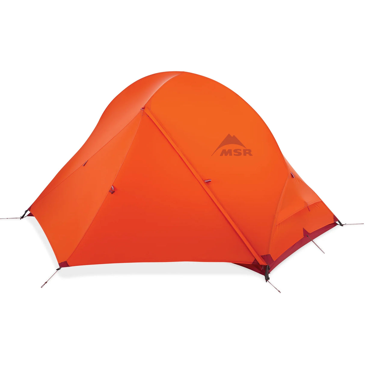 MSR Access 2 four-season tent in alpine winter conditions for ski touring and snowshoeing expeditions