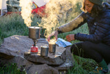 MSR Titan Double Wall Mug on a bikepacking trip