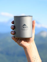 MSR Titan Double Wall Mug camp lifestyle image