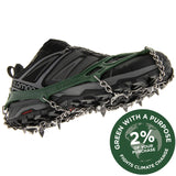 Kahtoola Microspikes Footwear Traction Outdoor Action Green- Thermoplastic Elastomer with eyelets