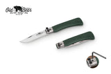 Old Bear Full Colour folding knife in green