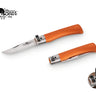 Old Bear Full Colour folding knife in orange