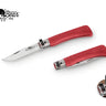 Old Bear Full Colour folding knife in red
