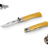 Old Bear Full Colour folding knife in yellow