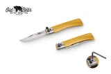 Old Bear Full Colour folding knife in yellow