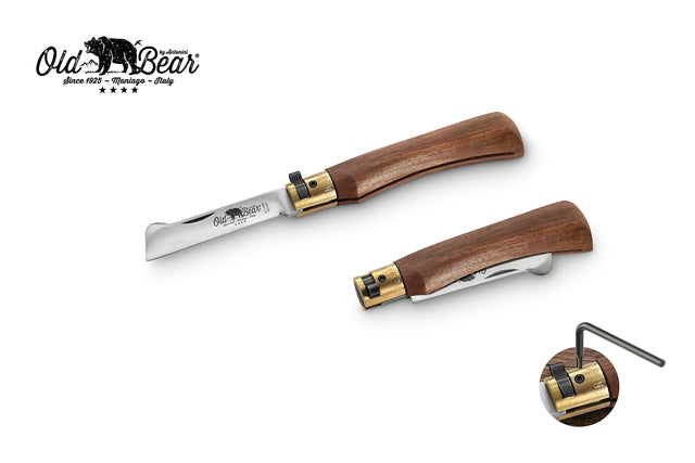Old Bear Grafting folding knife with walnut handle