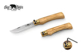 Old Bear Classical Olive folding knife, extra large