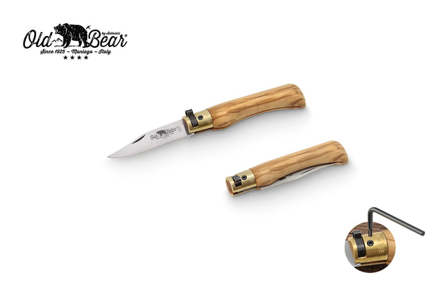 Old Bear Classical Olive folding knife, extra small