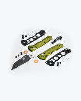 Full Immunity™ Woodland Green Aluminum Wharncliffe - Exploded Parts Assembly View | Benchmade Knife Co.