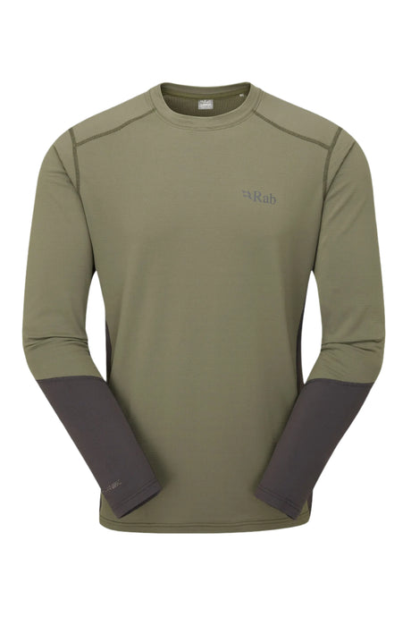 Rab Men's Conduit Crew in Light Khaki - Flat
