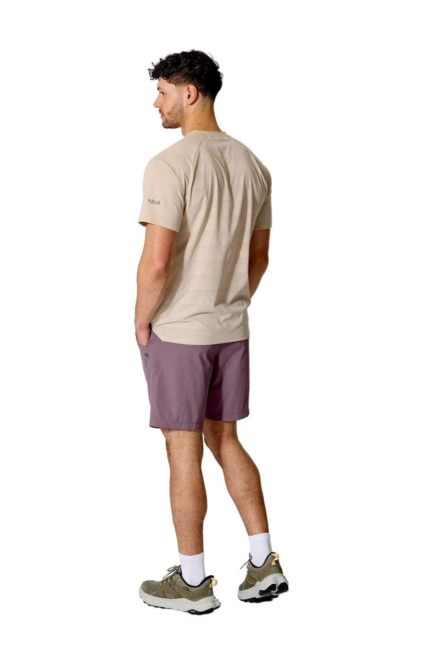Rab Men's Momentum Shorts in Dark Iris (Reference) - worn, back