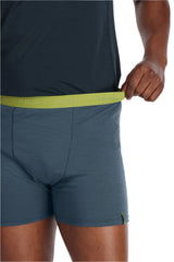 Rab Men's Syncrino Boxers in Orion Blue (styling reference) - Waistband Detail