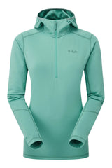 Rab Women's Conduit Hoody in Glacier Blue - Flat