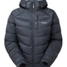 Rab Women's Glaceon Pro Down Jacket in Beluga - Flat