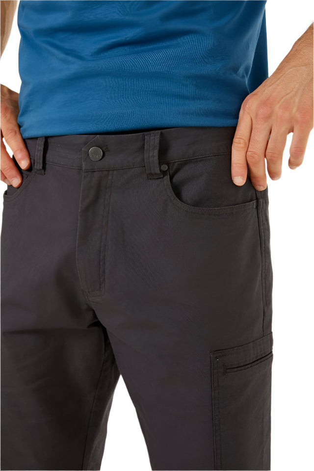 Rab Men's Radius Cargo Shorts Outdoor Action Anthracite- waistband