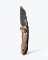 Benchmade Full Immunity Flat Dark Earth Wharncliffe knife, open front view