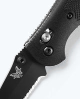 Mini Griptilian® Black Grivory® AXIS Lock Close-up Detail | Benchmade Knife Co.