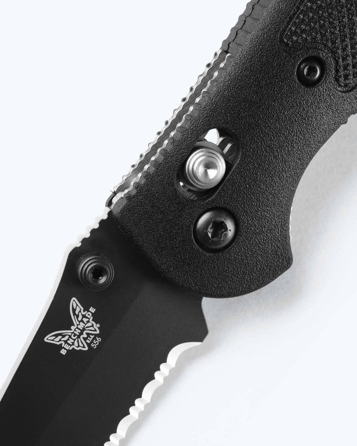 Mini Griptilian® Black Grivory® AXIS Lock Close-up Detail | Benchmade Knife Co.