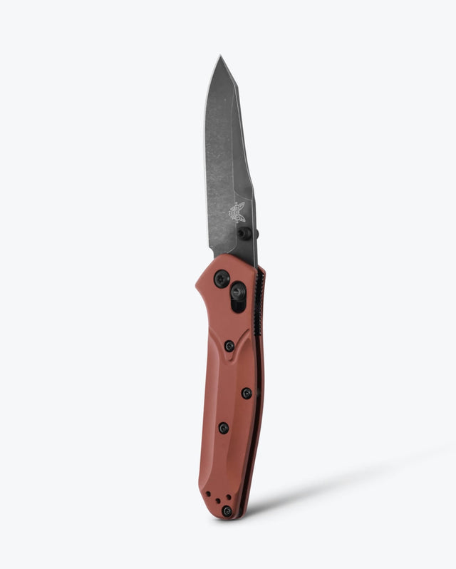 Mini Osborne | Burnt Copper Aluminum Open Blade - Vertical Profile | Benchmade Knife Co.