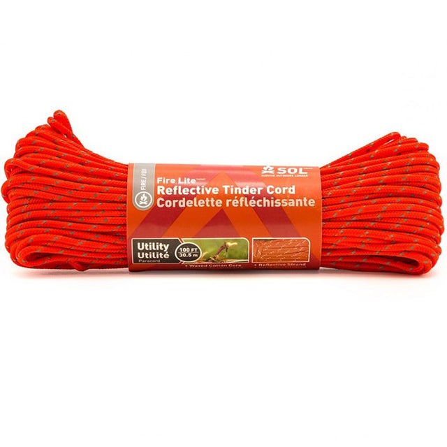 SOL Fire Lite TinderCord Utility-Grade Orange 30m - image 1