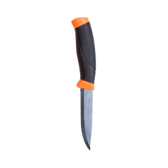 Morakniv Companion SRT stainless steel knife in Hi-Vis Orange