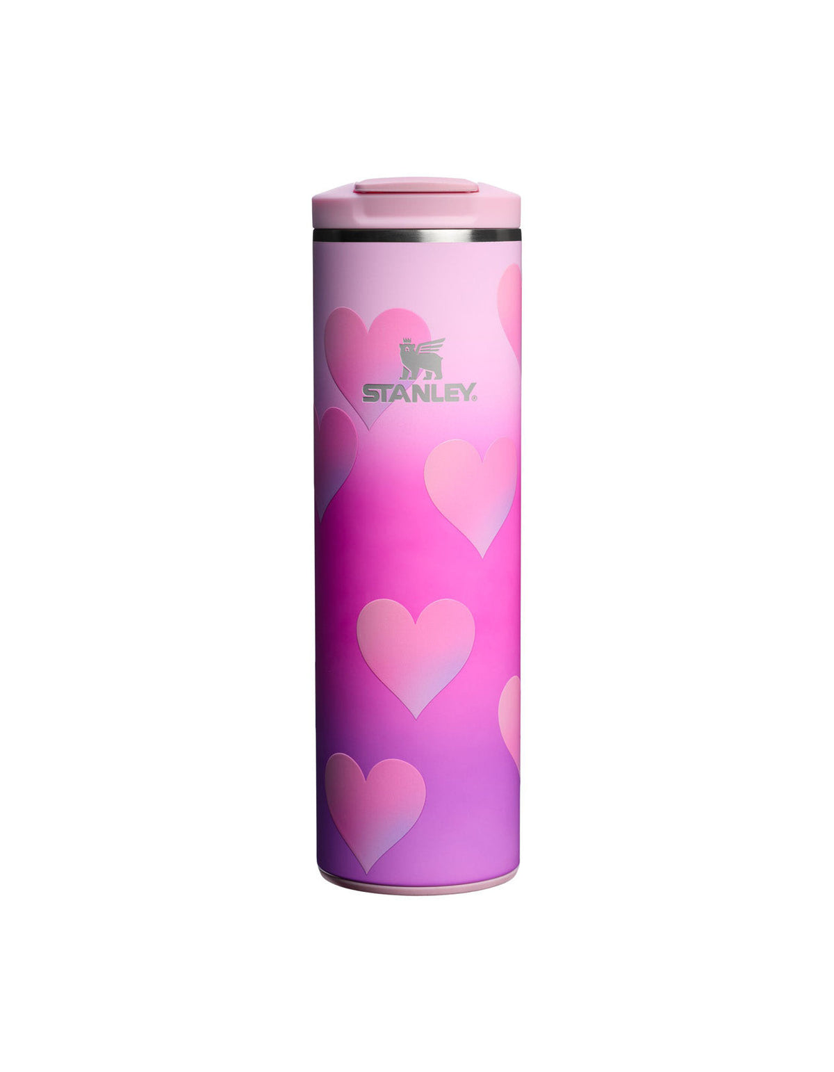 Stanley Heart Gradient Transit Flip Top Mug 0.47 L in Powder Pink Heart Gradient - product view 1