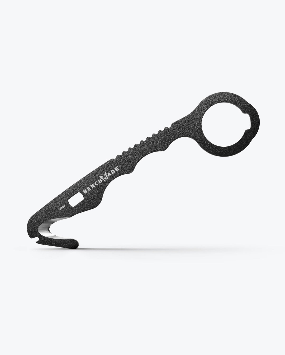 Black Steel 8 Hook O2 Wrench Angled View - Emergency Cutter | Benchmade Knife Co.